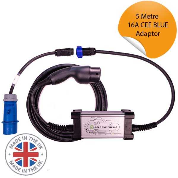Type 2 | 16A CEE Blue Mobile Charging Cable | 5 Metre