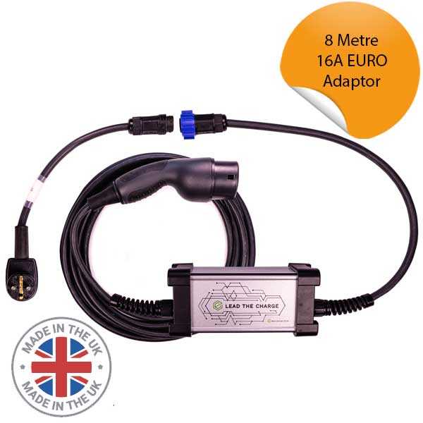 Type 2 | 16A EURO Mobile Charging Cable | 8 Metre