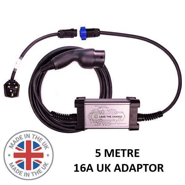 Type 2 Portable Mode 2 | 6A to 16A | UK 3PIN | 5 Metre