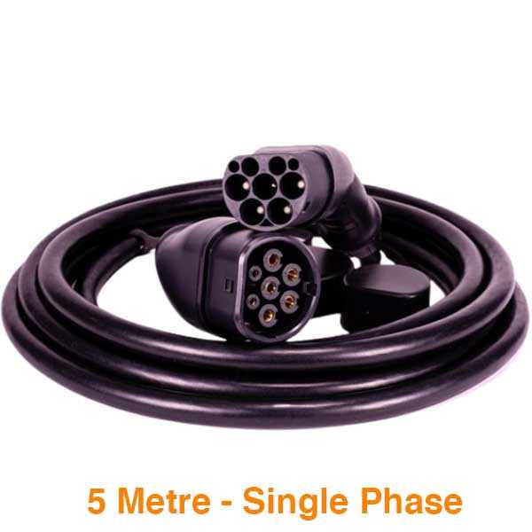 EV CHARGING CABLE | TYPE 2 TO TYPE 2 | 16/32 AMP | 3.6/7.2 KW | 5 METRE